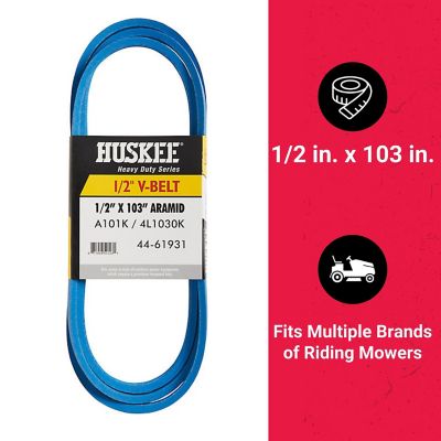Image showing  0.5 in. x 103 in. Blue Aramid V-Belt