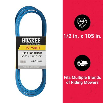 Image showing  0.5 in. x 105 in. Blue Aramid V-Belt