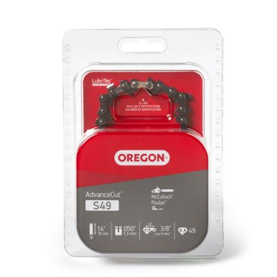 Oregon S49 AdvanceCut Saw Chain for 14 in. Bar - 49 Drive Links - fits Echo, McCulloch, Craftsman, Poulan and more