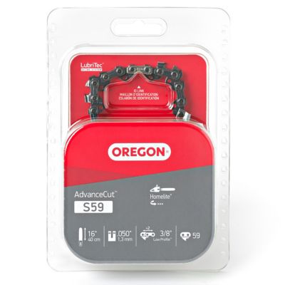 Oregon 16 in. 59-Link AdvanceCut Chainsaw Chain for Homelite and More