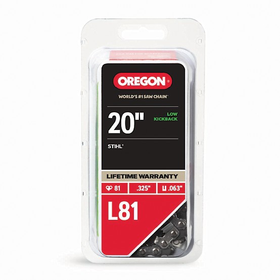 Oregon 20 in. ControlCut Chainsaw Chain, 0.325 in. Pitch Oregon 20 in. ControlCut Chainsaw Chain, 0.325 in. Pitch