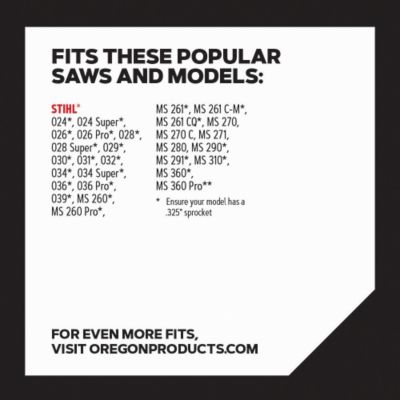 Image showing  20 in. ControlCut Chainsaw Chain, 0.325 in. Pitch, 0.063 in. Gauge, 81 Drive Links