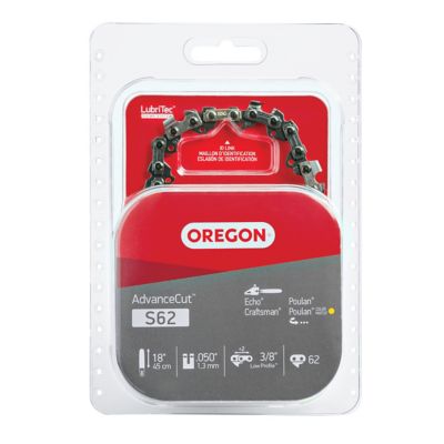 Oregon 18 in. 62 Link AdvanceCut Bar Chainsaw Saw Chain