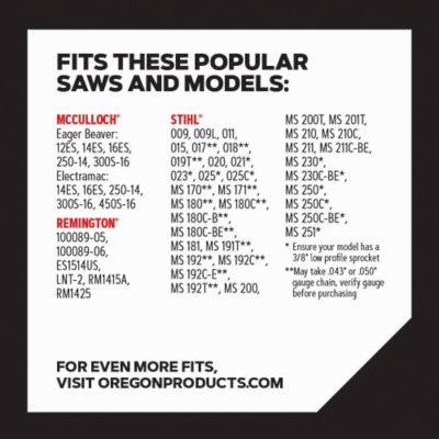 Image showing  14 in. AdvanceCut Chainsaw Chain, 3/8 in. Pitch, 0.050 in. Gauge, 50 Drive Links, S50