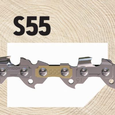 Image showing  16 in. AdvanceCut Chainsaw Chain, 3/8 in. Pitch, 0.050 in. Gauge, 55 Drive Links, S55