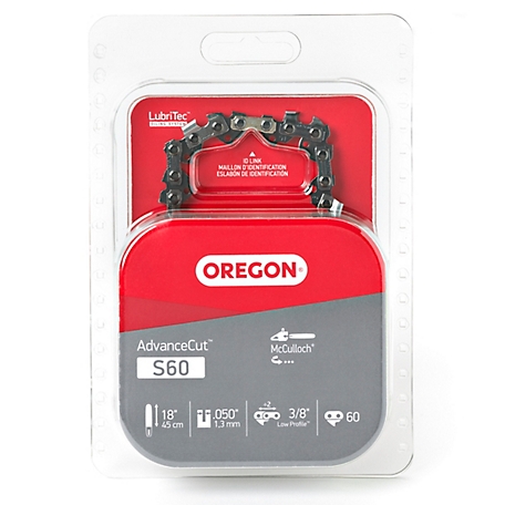 Oregon AdvanceCut Saw Chain for 18 in. Bar - 60 Drive Links - fits Craftsman, McCulloch and more
