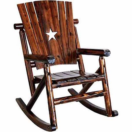 Leigh Country Single Wooden Rocking Chair Original with Star