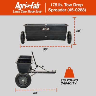 Image showing  175 lb. Capacity 40,000 sq. ft. 42 in. Poly Pro Tow Drop Spreader
