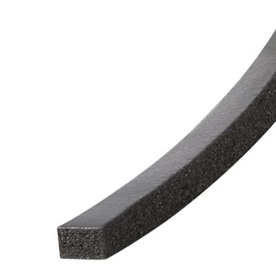 Image showing  Rubber Foam Self-Stick Weather Seal, Black, 3/16 in. x 3/8 in. x 10 ft., Fits Gaps Between 9/16 and 1/4 in.