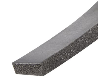 Image showing  Rubber Foam Self-Stick Weather Seal, Black, 5/16 in. x 3/4 in. x 10 ft., Fits Gaps Between 9/16 and 1/4 in.
