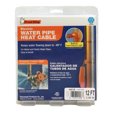 Frost King 12 ft. Automatic Electric Water Pipe Heat Cable Kit