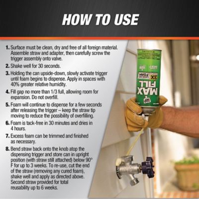 Image showing  12 oz. MaxFill Polyurethane Foam Sealant