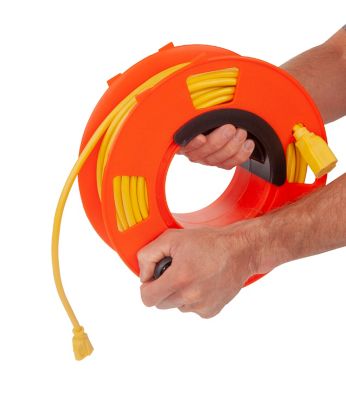 Image showing  100 ft. 16/3 Cord Storage Reel with Center Spin Handle