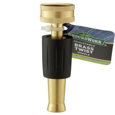 Image showing 6 th GroundWork 3-Pattern Adjustable Brass Twist Spray Nozzle