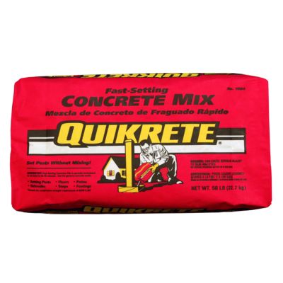 Quikrete 50 lb. Fast-Setting Concrete Mix, Gray
