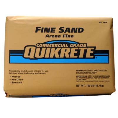 Quikrete 50 lb. Commercial Sand, Fine, 0.5 cu. ft. Package Yield
