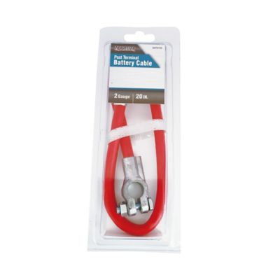 Image showing 6 th Traveller 20 in. 2-Gauge Top Post Battery Cable, Red