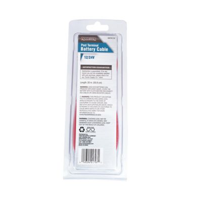 Image showing 7 th Traveller 20 in. 2-Gauge Top Post Battery Cable, Red