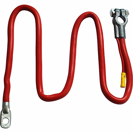 Traveller 38 in. 2 Gauge Post Terminal Battery Cable, Red