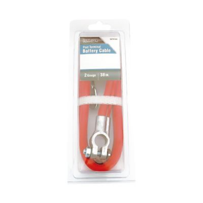 Image showing  38 in. 2-Gauge Post Terminal Battery Cable, Red