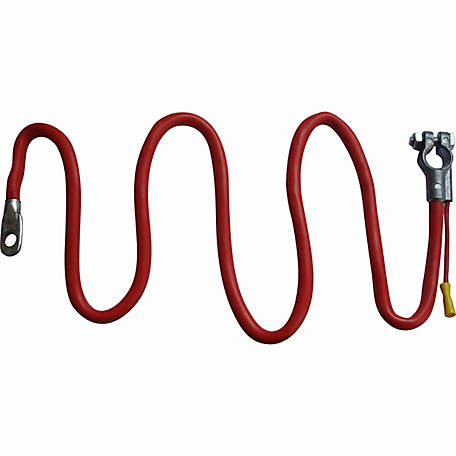 - 20 00330 East Penn Side Terminal Battery Cable 4-Gauge red with single auxillary lead 