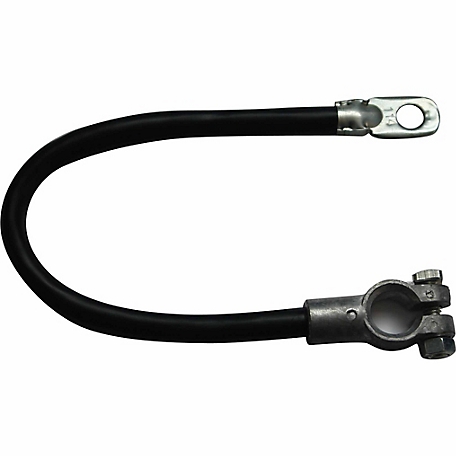 Traveller 14 in. 1 Gauge Post Terminal Battery Cable, Black