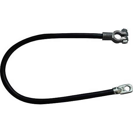 Traveller 24 in. 1 Gauge Post Terminal Battery Cable, Black
