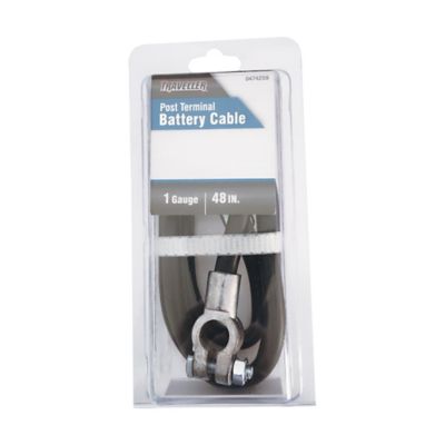 Image showing  48 in. 1-Gauge Post Terminal Battery Cable, Black
