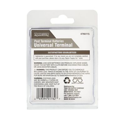 Image showing  1/6-Gauge Post Terminal Batteries Universal Polarity Applications Terminal