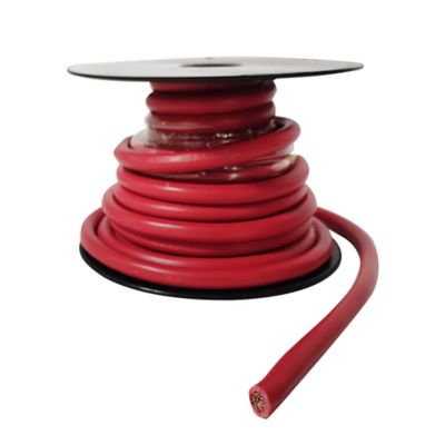 Image showing  25 ft. 4-Gauge Starter Cable Wire, Red