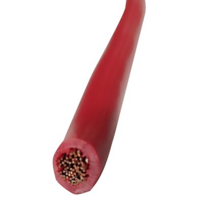 Image showing 6 th Traveller 25 ft. 4-Gauge Starter Cable Wire, Red