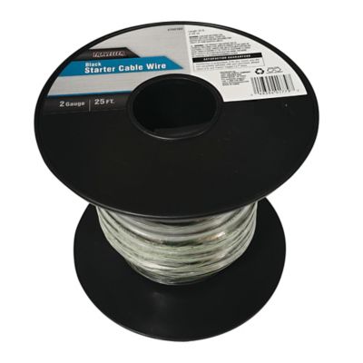 Image showing  25 ft. 2-Gauge Starter Cable Wire, Black