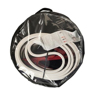 Image showing  20 ft. 4 Gauge Battery Booster Cables, White/Black
