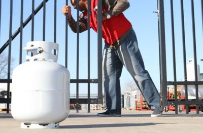 Image showing 20 lb. Steel DOT Vertical LP Gas Cylinder Equipped with OPD Valve