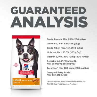 Image showing 5 th Hill's Science Diet Adult Light Small Bites Chicken and Barley Recipe Dry Dog Food