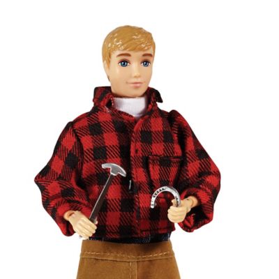 Image showing  Traditional Farrier with Blacksmith Tools 8 in. Toy Figure, Fits 1:9 Scale Breyer Traditional Horses