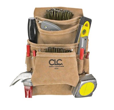 Custom leathercraft outlet tool pouch