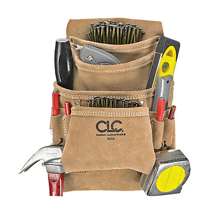 CLC I923X Carpenters Nail & Tool Bag 10 Pockets 
