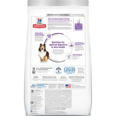 Image showing  Adult Sensitive Stomach and Skin Chicken and Rice Recipe Dry Dog Food