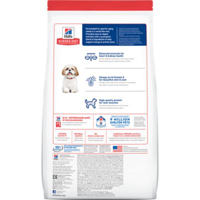 Image showing  Senior Adult 7+ Small Bites Chicken Recipe Dry Dog Food