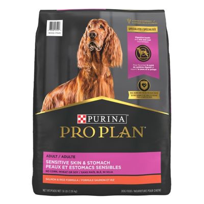 Purina Pro Plan Sensitive Skin and Stomach Dog Food Salmon and Rice Formula Great dog food for sensitive skin and tummy