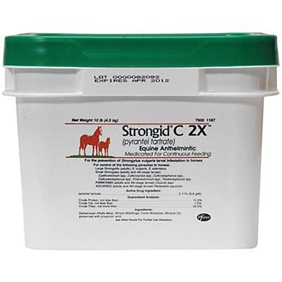 Strongid C2X Equine Anthelmintic Dewormer, 10. lb