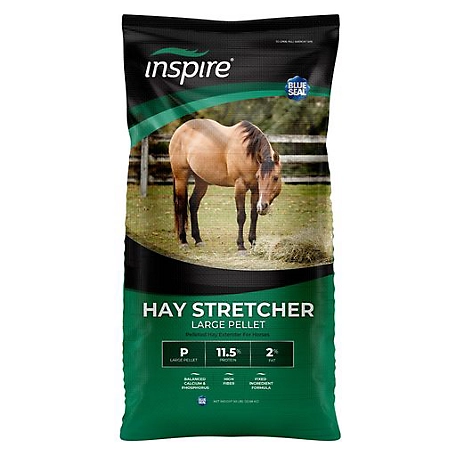 Blue Seal Inspire Hay Stretcher Large Pellet Horse Feed, 50 lb.