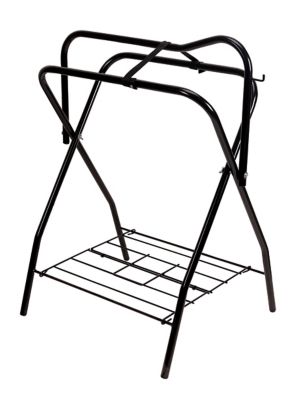 Weaver Leather Collapsible Metal Saddle Stand, Black, 27-1/2 in. x 33 in. x 11-3/4 in.