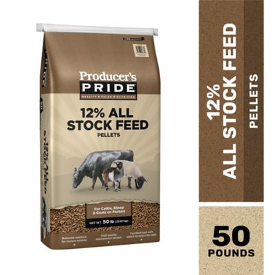 Producer's Pride 12% All Stock Pelleted Livestock Feed, 50 lb. Bag