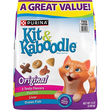 Kit & Kaboodle Dry Cat Food Original Poultry, Liver and Ocean Fish Flavors