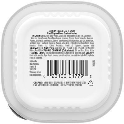 Image showing 8 th Cesar Adult Small Breed Filet Mignon Classic Loaf in Sauce Wet Dog Food, 3.5 oz.