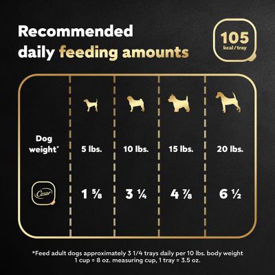 Image showing 7 th Cesar Adult Small Breed Chicken and Liver Classic Loaf in Sauce Wet Dog Food, 3.5 oz.