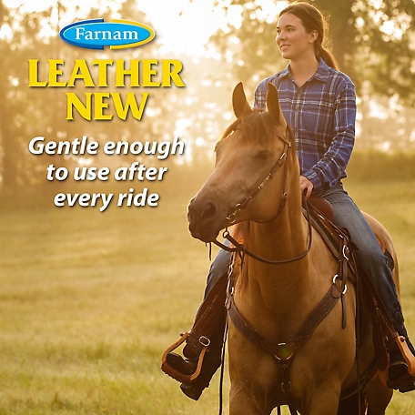 FARNAM Leather New Horse Polishing Soap, 16-oz bottle 