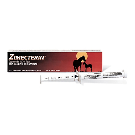 Zimecterin Ivermectin 1.87% Horse Wormer Paste, 0.21 oz.